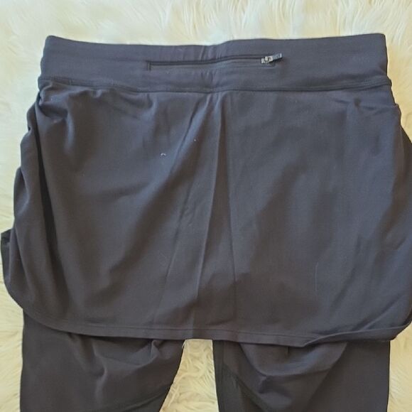 Athleta Black Leggings with Skirt Overlay - Picture 5 of 6